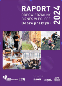 Okładka Raportu Odpowiedzialny Biznes w Polsce 2024. Zasiadamy w Jury kolejnej edycji Raportów ESG - Green Impact ESG.